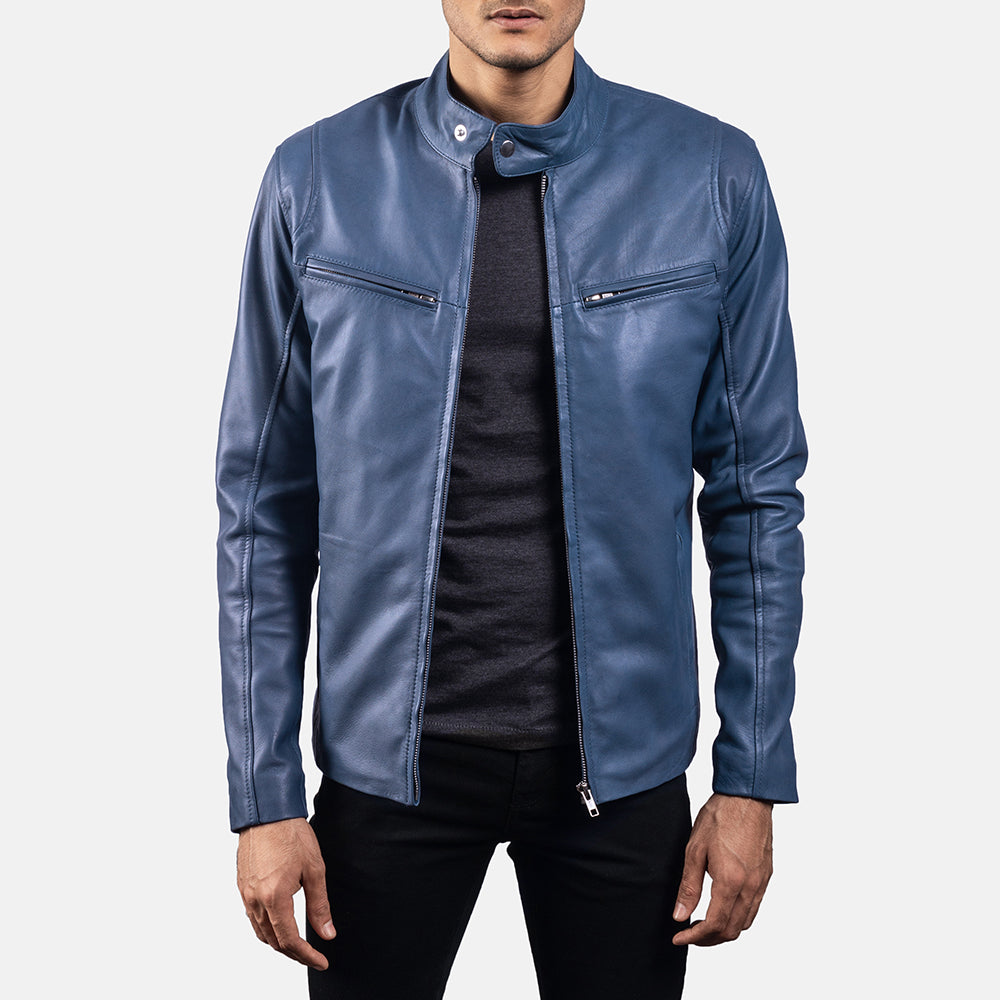 Best Blue Leather Jacket Advice by Andrew Jacketson – Your Fashion Expert