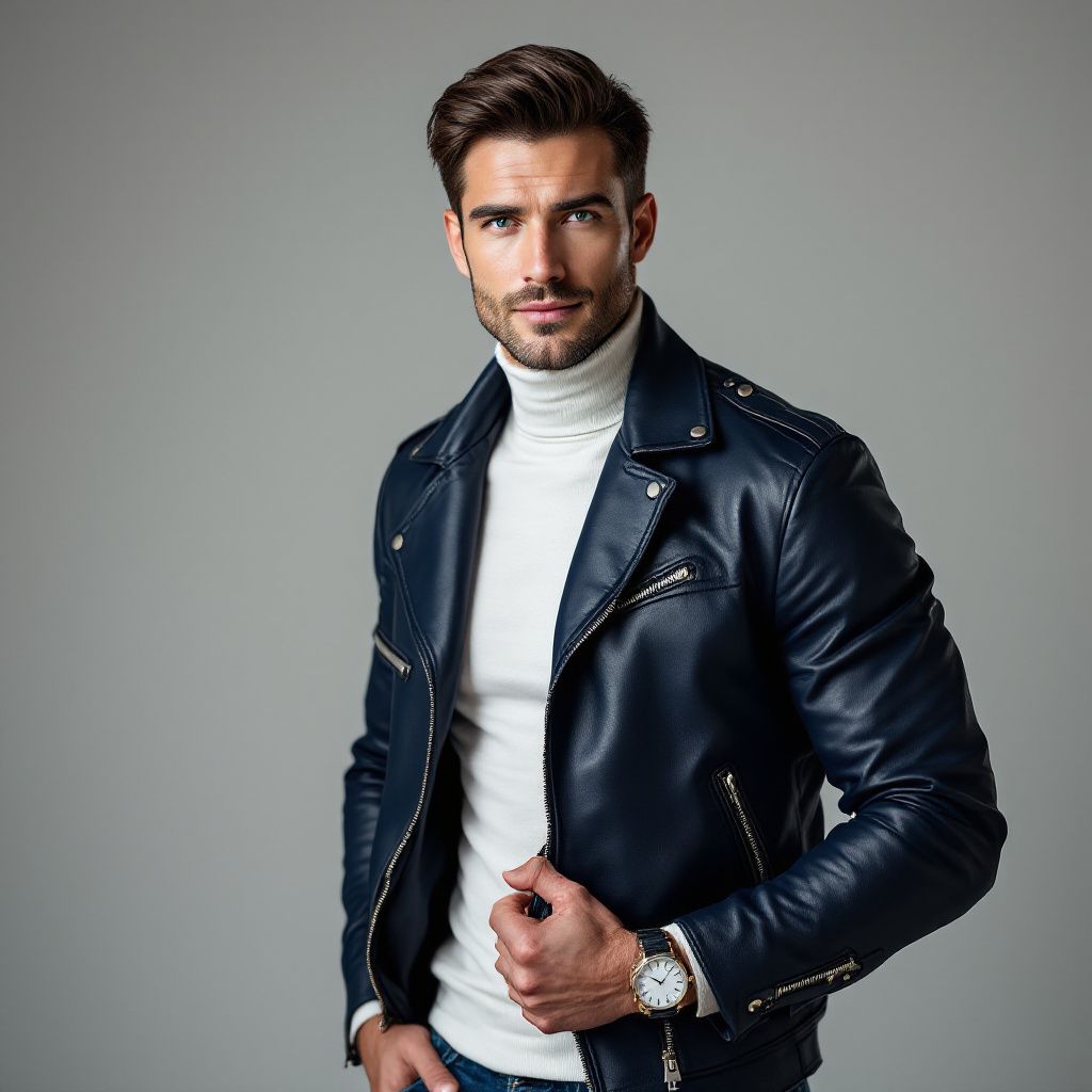 Best Blue Leather Jacket Advice by Andrew Jacketson – Your Fashion Expert